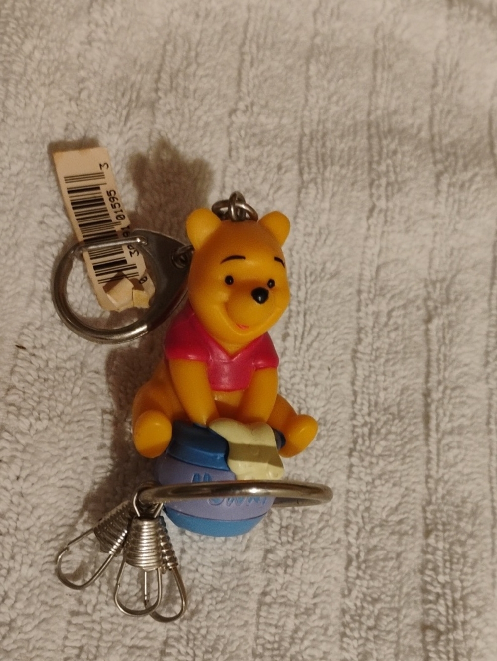 Winnie the Pooh Yellow Rubber Style Keychain